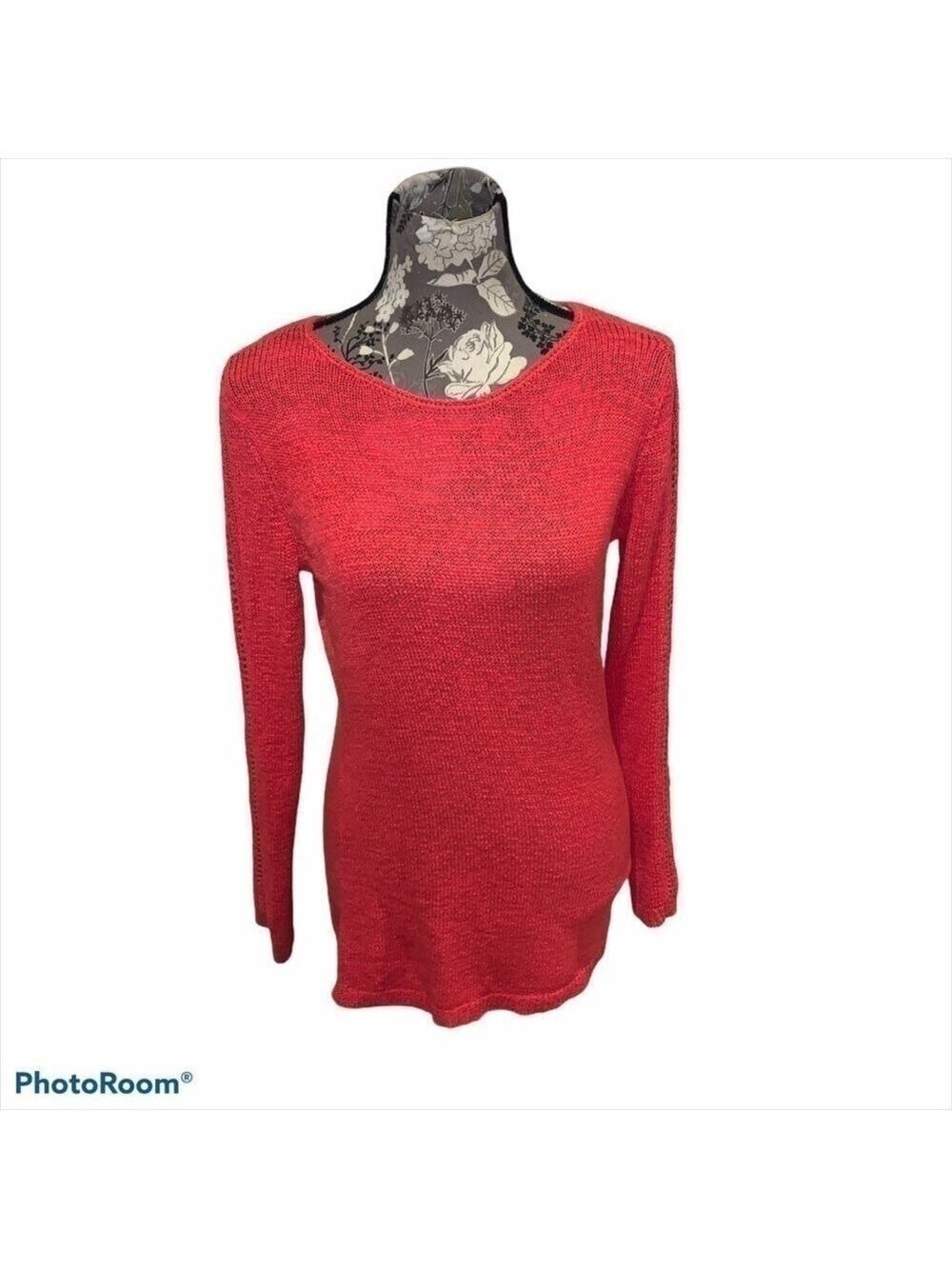 RACHEL ZOE Knit Karla Sweater Coral Size Large